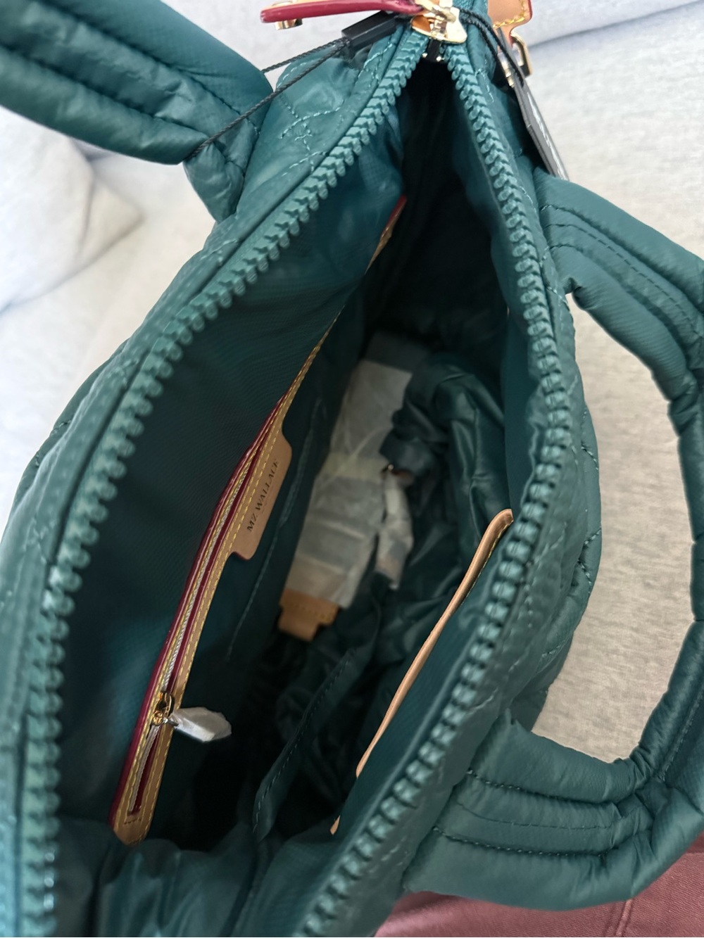 NWT MZ Wallace Small Sutton deluxe in emerald - Picture 4 of 4